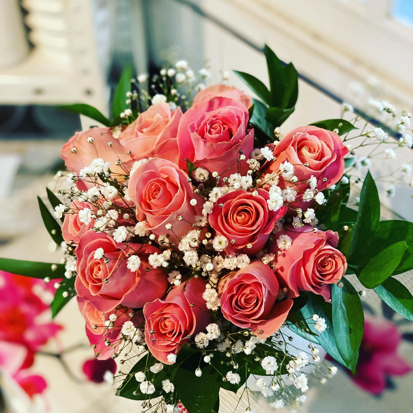 Ramo de rosas piel en Marbella, España